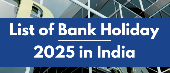 Bank Holidays in India for 2025