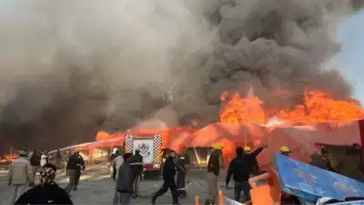 Massive fire at Maha Kumbh, plumes of smoke emerge from tents in Prayagraj