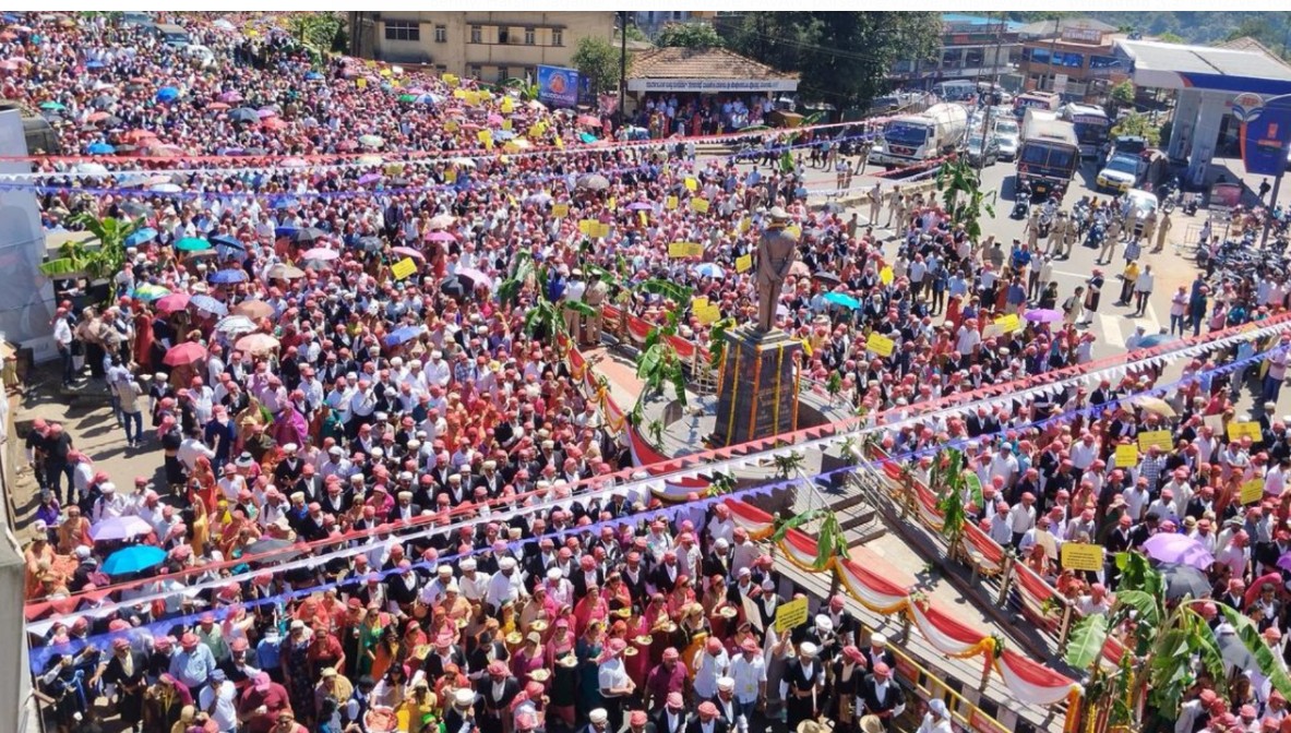 Kodavas unite in historic march to preserve their cultural identity 