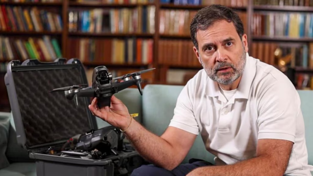 Rahul Gandhi holds ‘banned’ drone to endorse Chinese warfare tech, draws criticism from industry