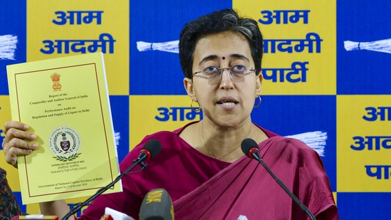 Atishi blames old policy for corruption; BJP takes 'black deeds' dig.