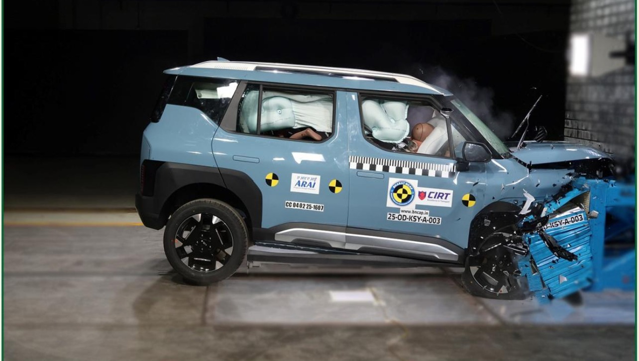 Kia Syros awarded with 5-star safety rating by Bharat NCAP