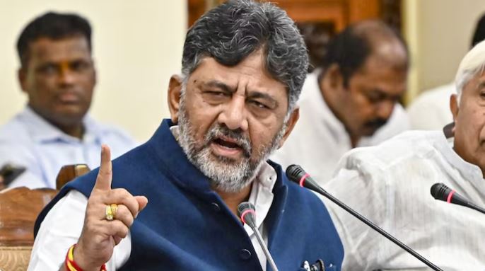 "DK Shivakumar addressing media on Bengaluru stampede issue"