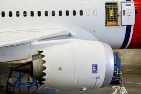 Boeing 787 Dreamliner on tarmac during investigation