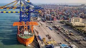 Cargo ships at sea with Middle East map in background, symbolizing logistics disruption due to Israel-Iran conflict