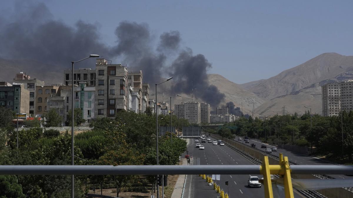 Call center personnel operating helpline services for Telangana residents during Israel-Iran conflict