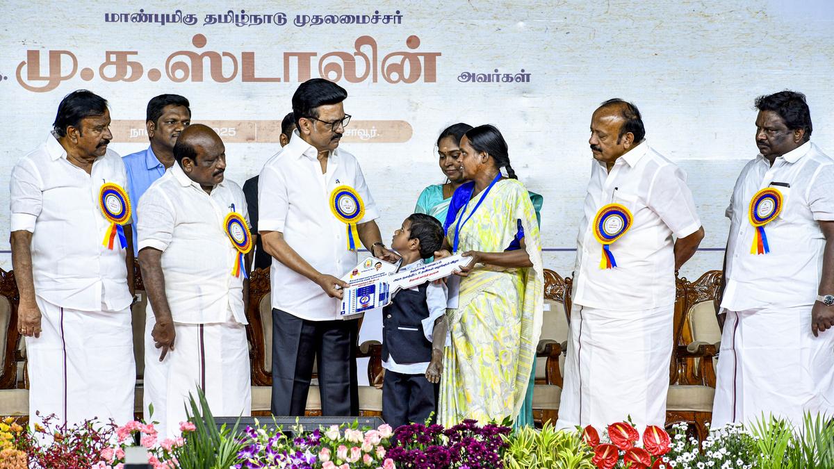 Tamil Nadu CM M.K. Stalin addressing the press on the Kalaignar University Bill issue