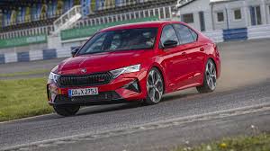 Camouflaged Skoda Octavia vRS spied testing on Indian roads ahead of 2025 launch