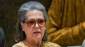 Sonia Gandhi addressing Parliament on India’s silence over Gaza and Iran conflicts
