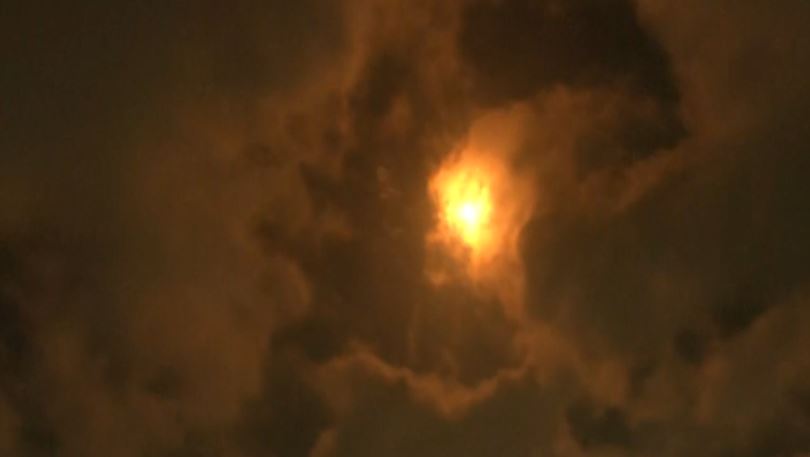 Damaged northern home hit by Iranian drone in first UAV strike of the conflict, with debris scattered