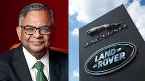 Jaguar Land Rover vehicles on display at auto expo amid global trade tensions