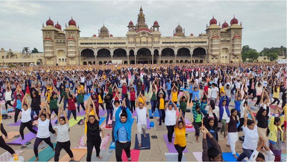 "Top news from Karnataka including Yoga Day events, BMTC tours, and weather alerts on 21 June 2024"