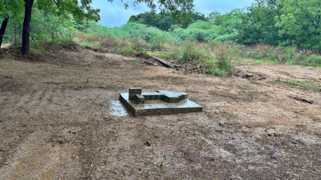 Wreckage of the 1988 Ahmedabad Air Crash site
