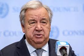 UN Chief António Guterres addressing media after US strike on Iran nuclear facilities