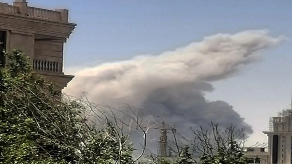 Damaged Red Crescent building in Karaj following missile strike