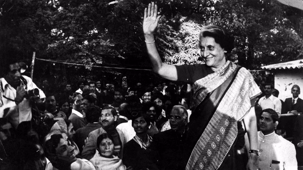 Portrait of Indira Gandhi symbolizing her strength and complex leadership style