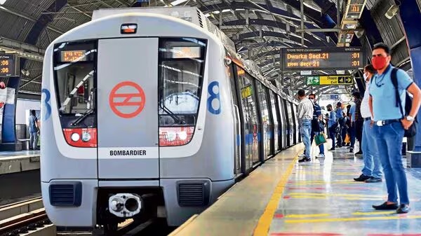 Snake inside Delhi Metro train causes panic among passengers on Blue Line