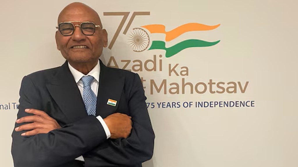 “Oil tanker passing through Strait of Hormuz with India map overlay”