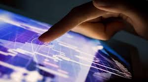 Sensex and Nifty rally with bullish stock chart and investors monitoring screens