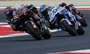 Liberty Media and MotoGP logos merged, symbolizing the acquisition after EU approval