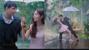 Siddhant Chaturvedi and Chae Soo Bin sharing a candid BTS moment on ad set