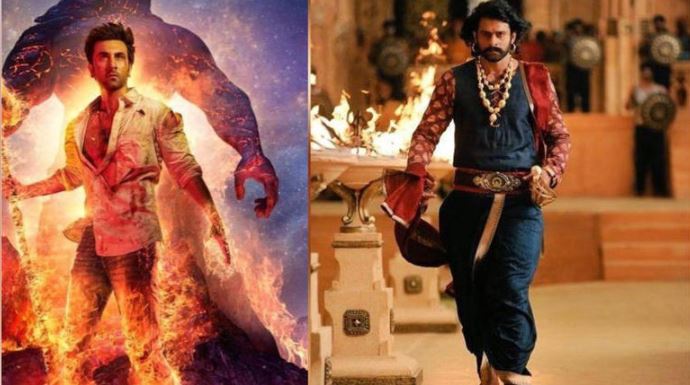 Poster collage of Indian mythology-based films streaming on OTT platforms before Kannappa