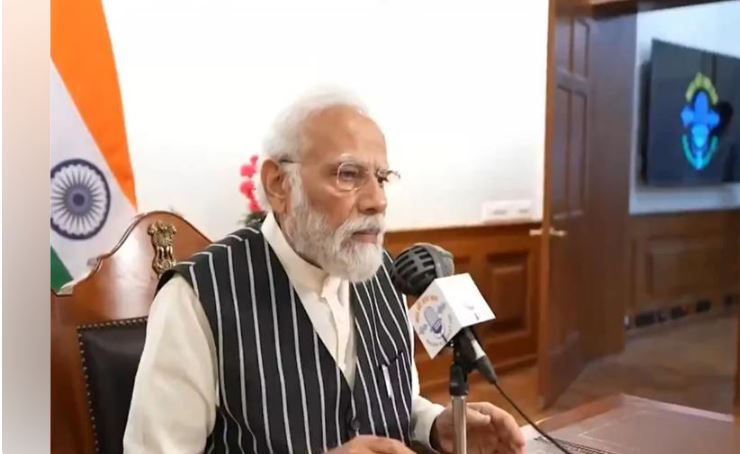 PM Modi addressing the nation during 'Mann Ki Baat' on Emergency atrocities