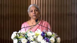 Nirmala Sitharaman speaking on India’s trade policy during an exclusive interview