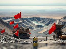 Rare earth mineral processing facility in China, symbolizing restricted export flow to India