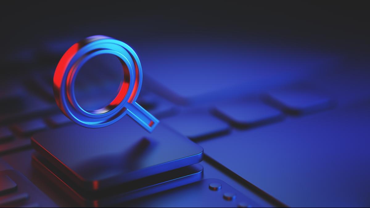 Digital search concept representing information gathering under Income Tax Bill 2025