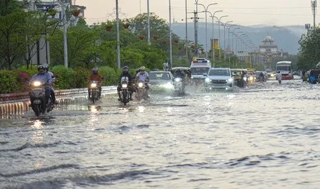 Heavy rainfall in Rajasthan during June 2025 monsoon