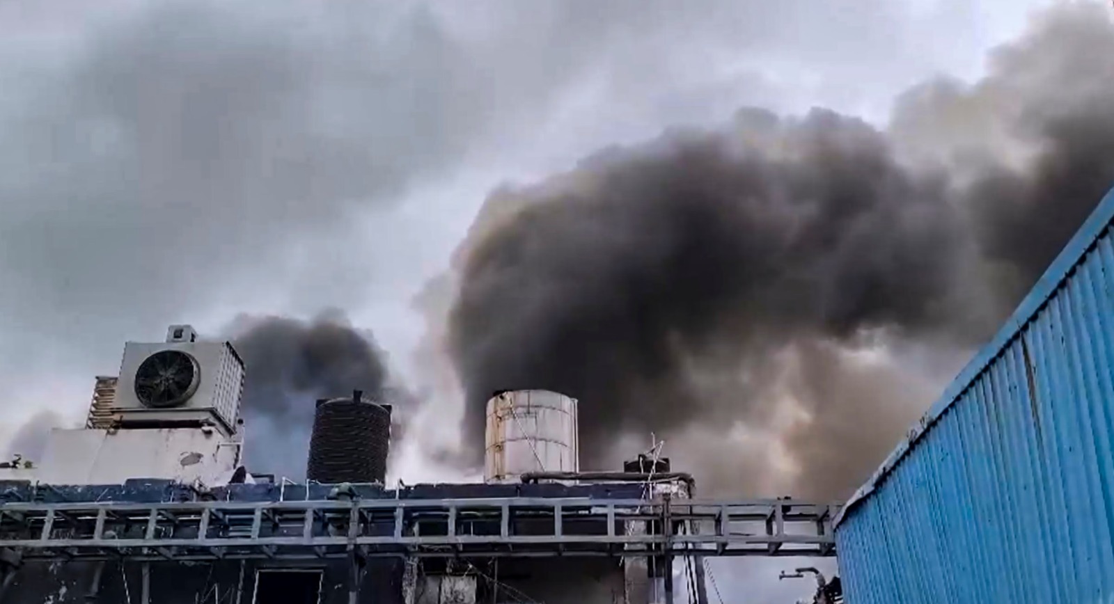 Firefighters at Telangana factory blast site in Sangareddy