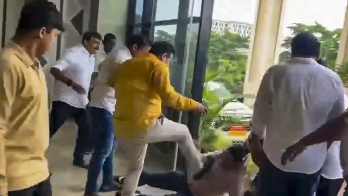 Scene outside Bhubaneswar office after senior officer assaulted