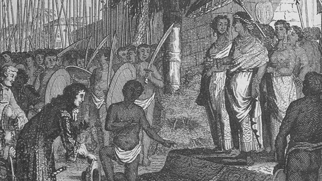 Kundavai Chola princess overseeing temple donations