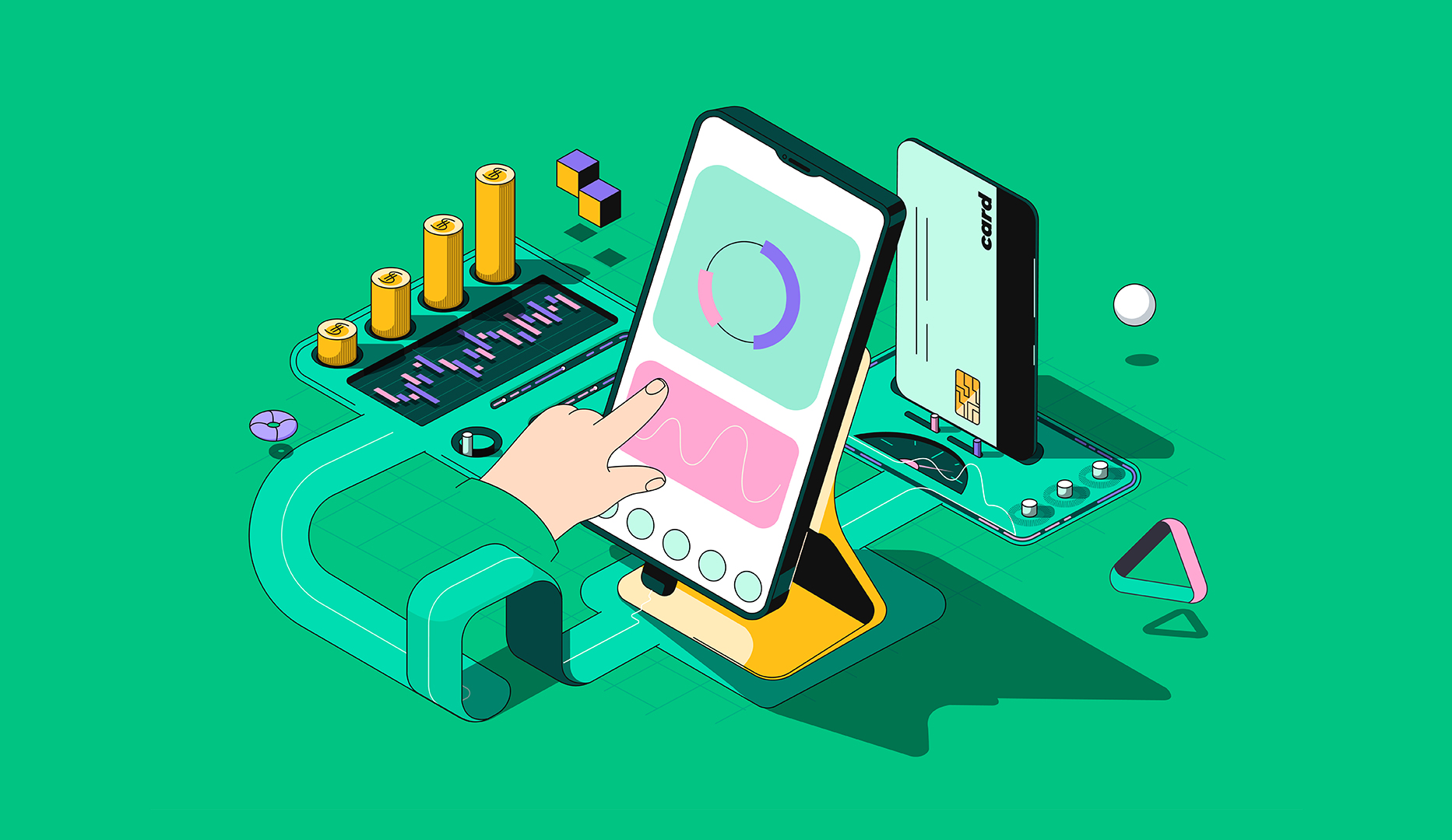 A young professional tracking expenses on a smartphone using Vizzve Finance budgeting tools.