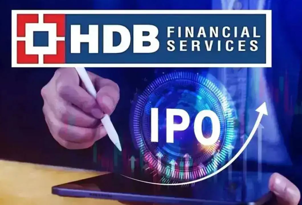 Comparison chart of HDB Financial and Bajaj Finance showing stock return trends and valuation ratios