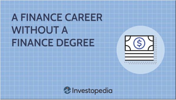 A professional at a desk working on financial reports and online certifications, symbolizing a non-finance graduate entering the finance world