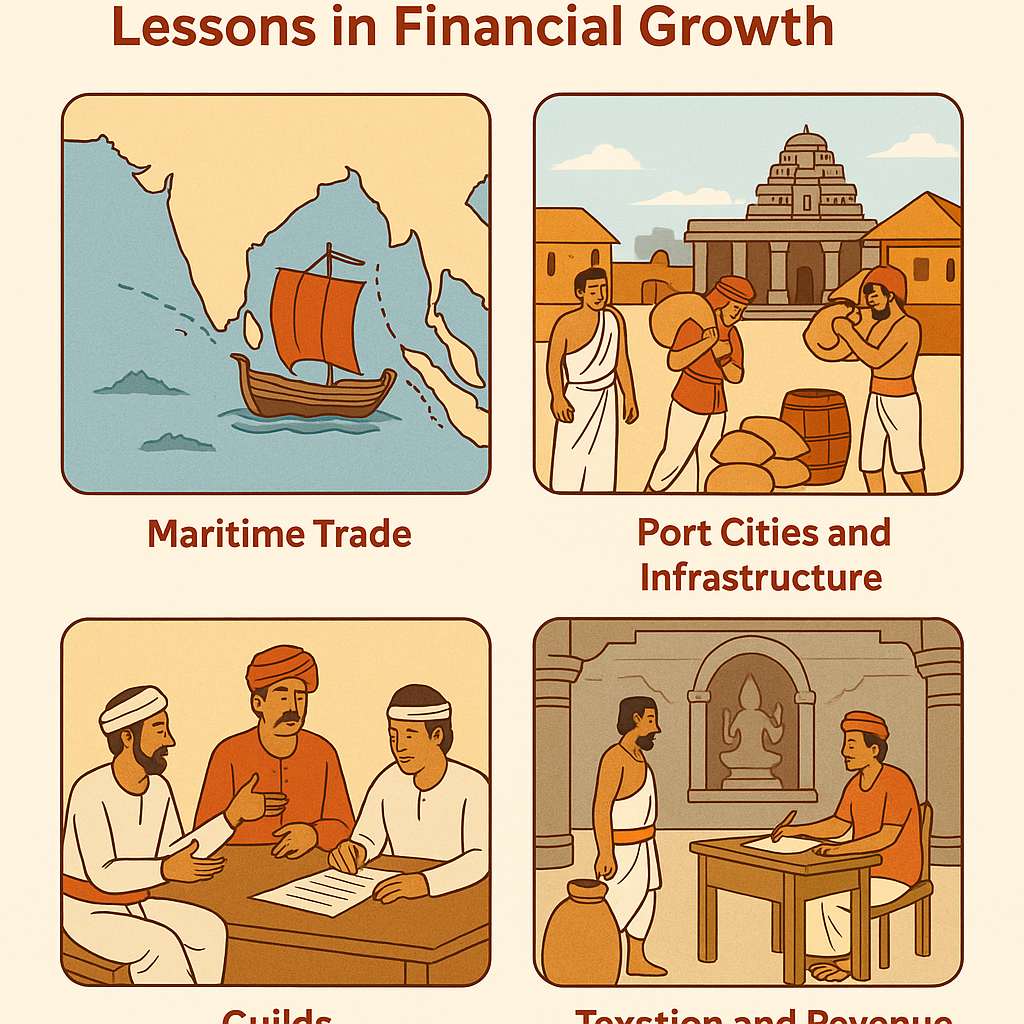 Map showing Chola trade routes to Southeast Asia and Arabian Peninsula