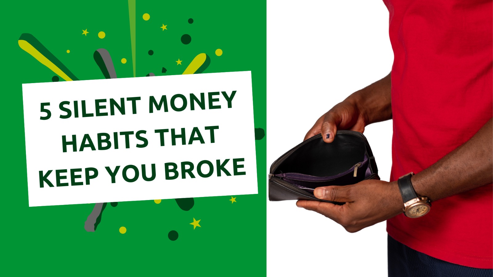 Frustrated young man checking empty wallet and bills, learning financial habits with Vizzve Finance