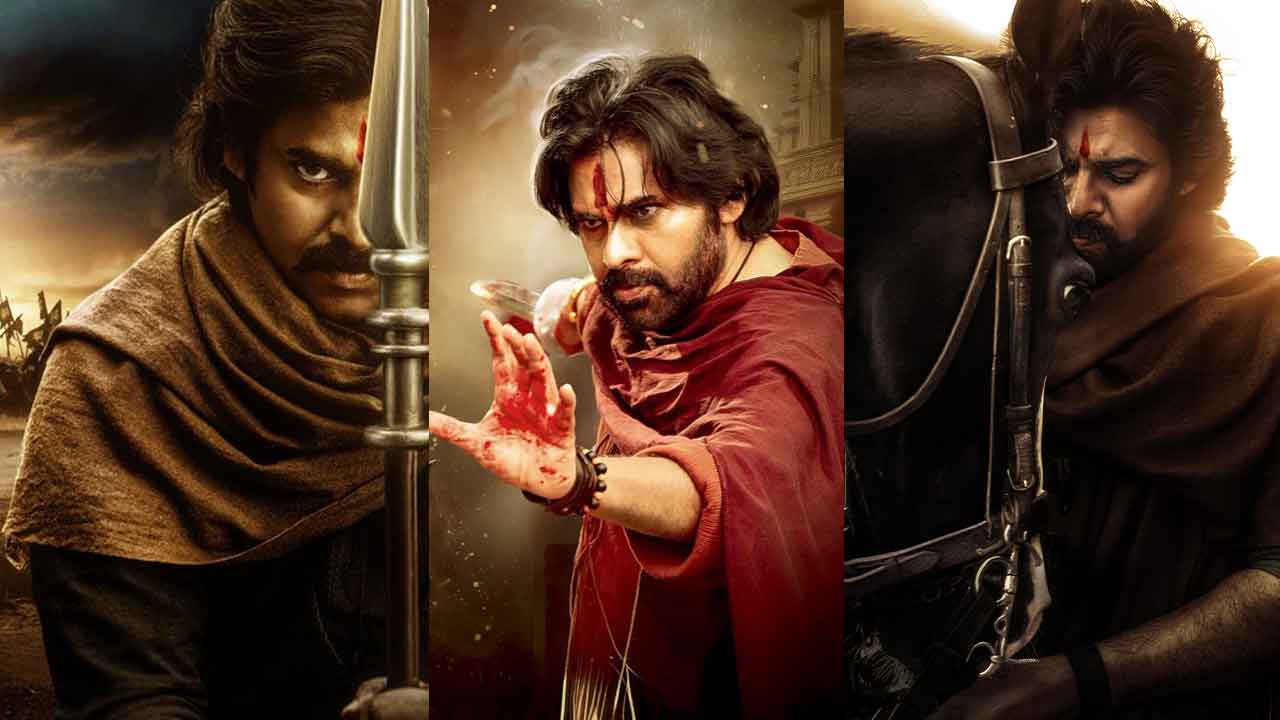 Pawan Kalyan as Veera Mallu facing Bobby Deol as Aurangzeb in an epic cinematic battle