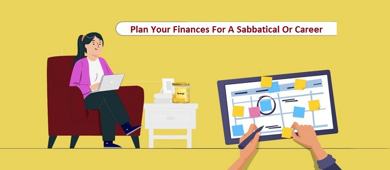 Person relaxing on a beach with laptop – financially prepared sabbatical