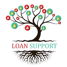 A smiling Vizzve support team guiding users with icons representing legal help, education, fraud alerts, language options, and emotional support.