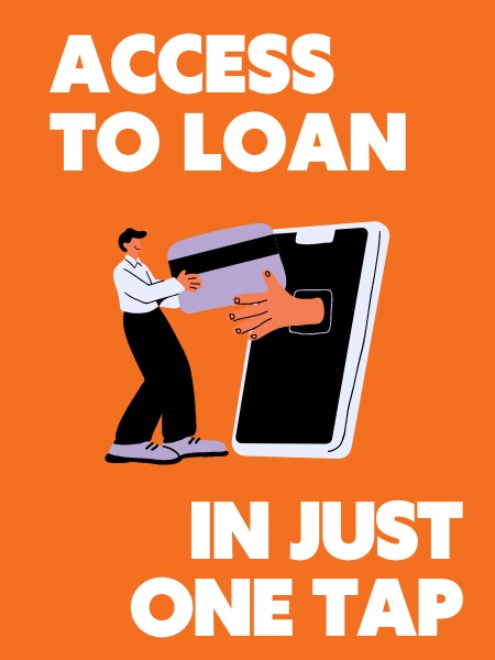 Employee using the Vizzve Finance app to apply for and track a loan