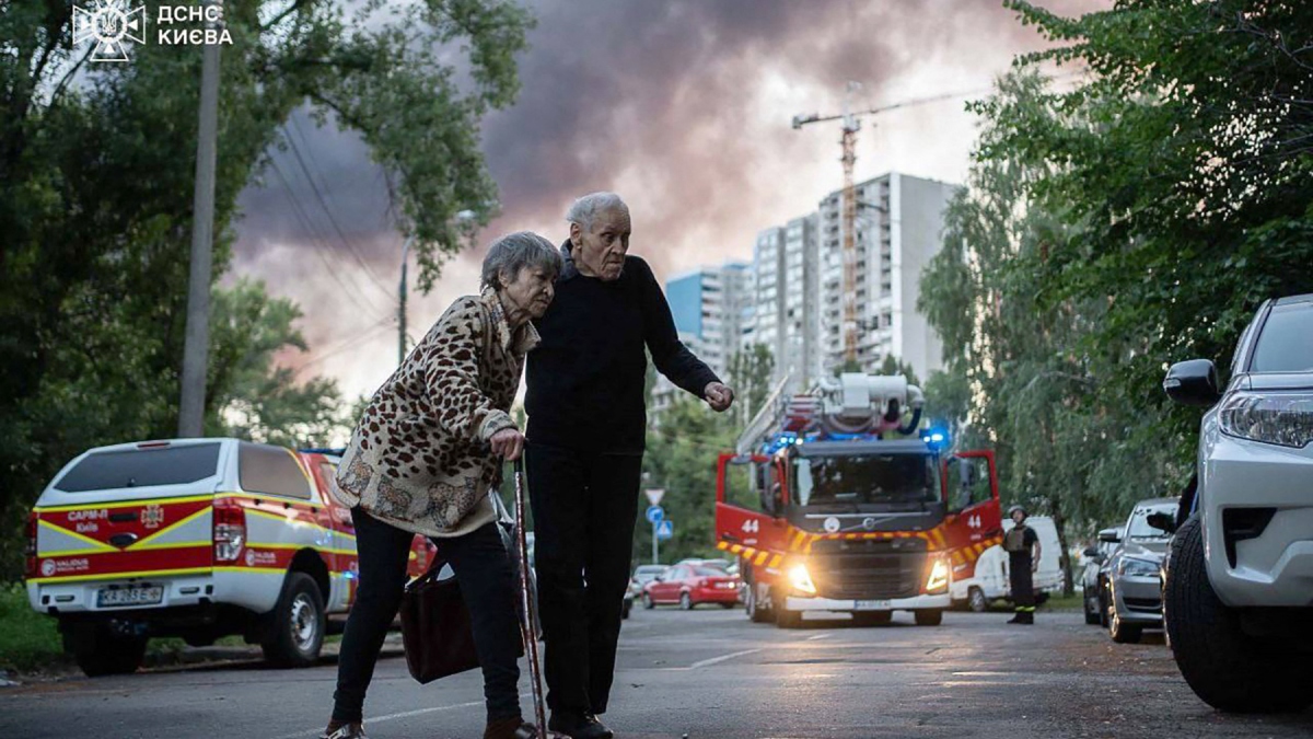 Damaged consulate of Poland in Kyiv after Russian drone attack