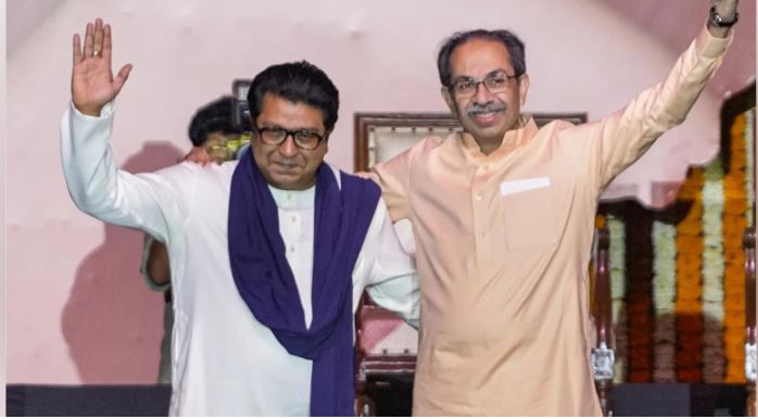 "Congress leaders address media criticizing Uddhav and Raj Thackeray over Hindi policy rollback"