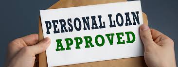 Vizzve Financials logo with approved loan stamp over digital document on mobile screen