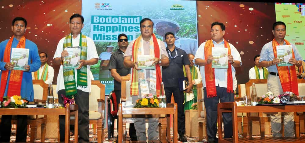 Assam CM Himanta Sarma at Bodoland Speaks event addressing peace and cultural development