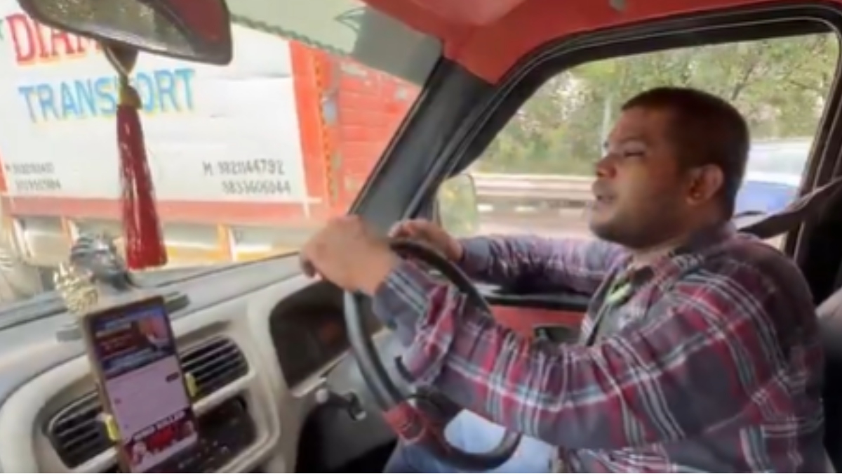 Uber driver stressed after losing money in options trading on a mobile trading app