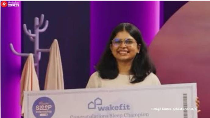 UPSC aspirant awarded for 60-day sleep internship in Bengaluru