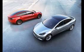 Tesla Model 3 nameplate image trending across social media